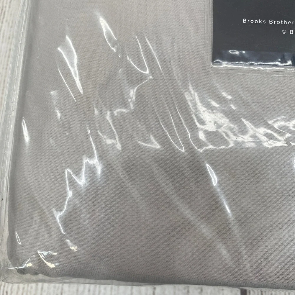 Brooks Brothers Sheet Set King Gray 700 Thread Count 100% Cotton 4pc Deep Pocket